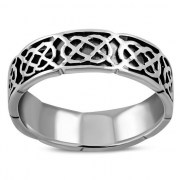 Plain Celtic Knot Silver Band Ring, rp240